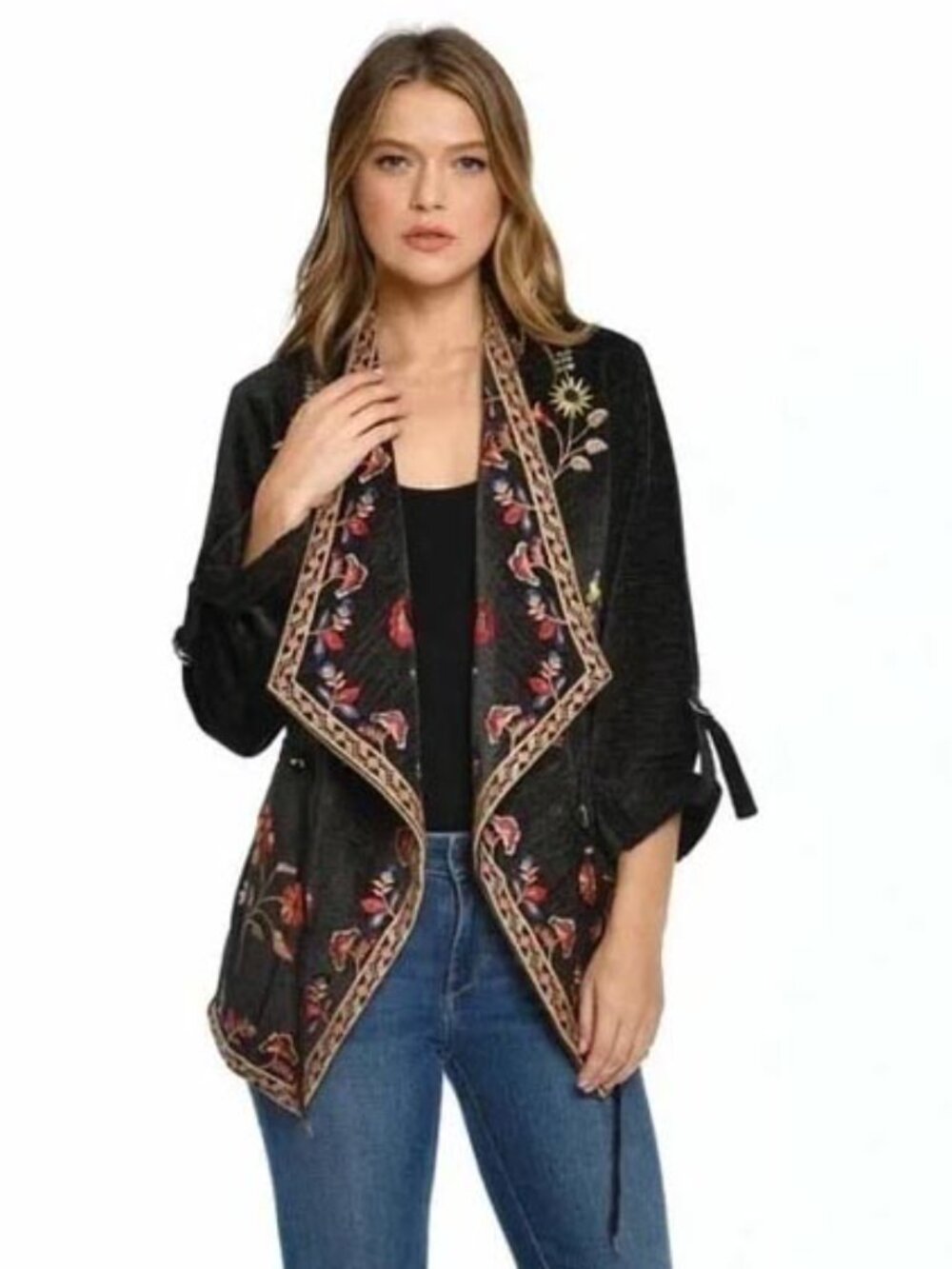 Tolani Collection: Embroidered Jacket - Boho / Western Style View 5